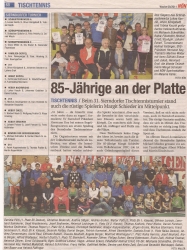 31. Sierndorfer TT-Turnier in der NÖN KW 8/2011